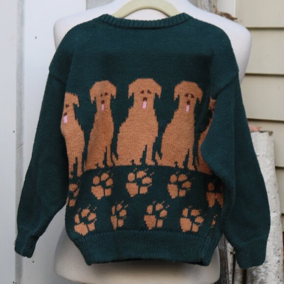 Unique 1 Brenda Laukka Maine Golden Retriever Labrador Dog Handmade Sweater - Picture 4 of 6